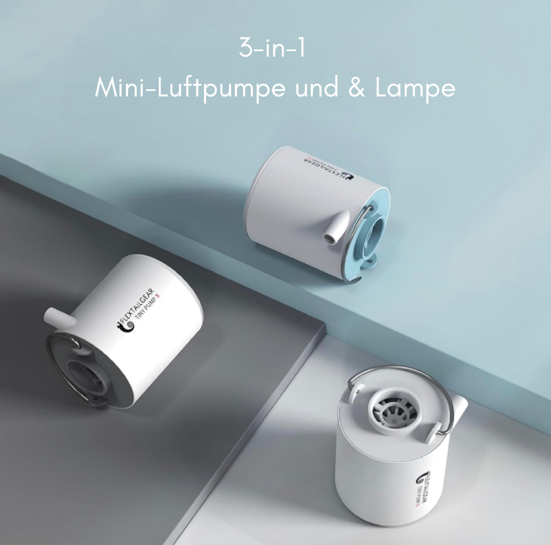 FlexMate - 3-in-1 Mini-Luftpumpe